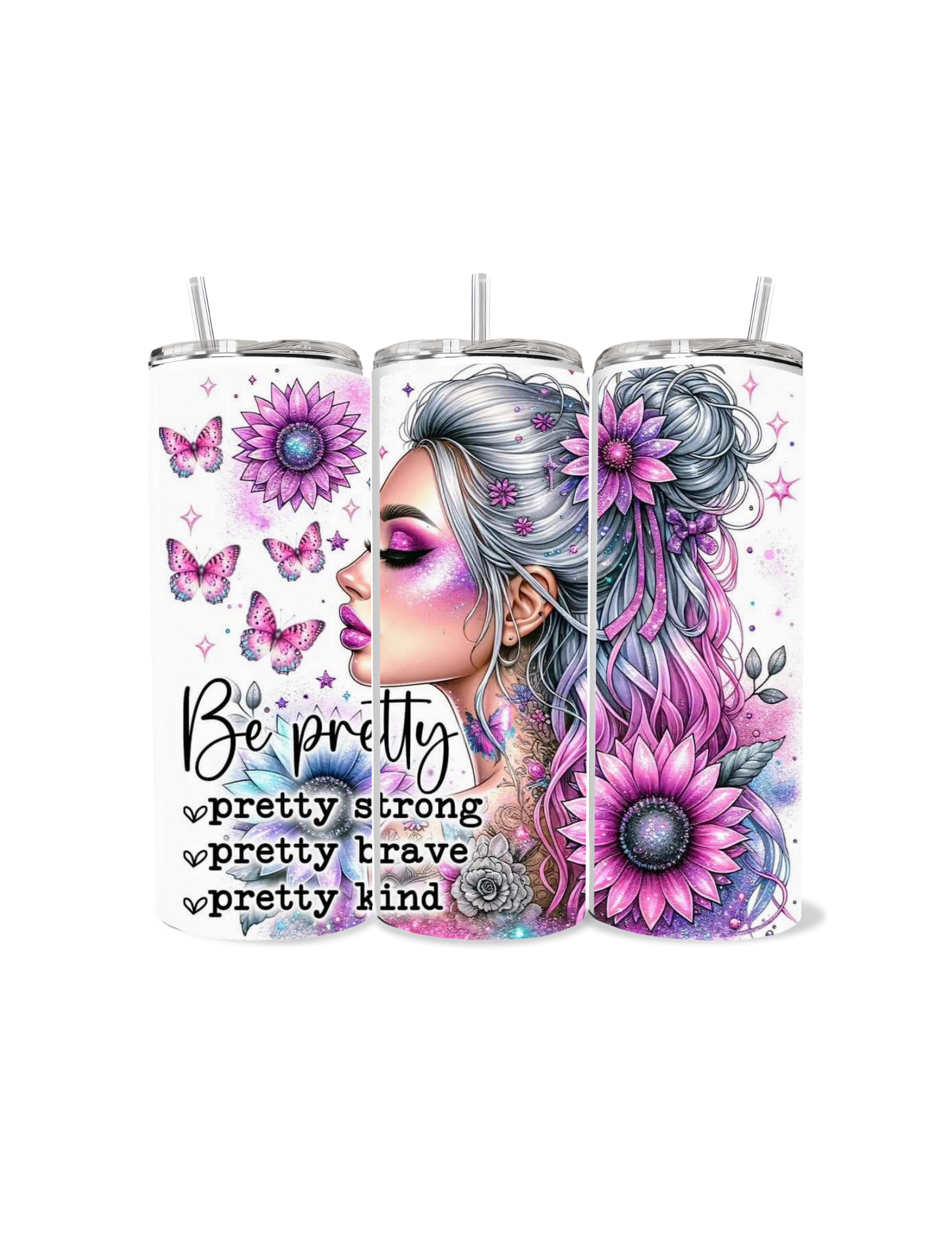 ๐ธ Be Pretty โ Empowerment Tumbler ๐ธ