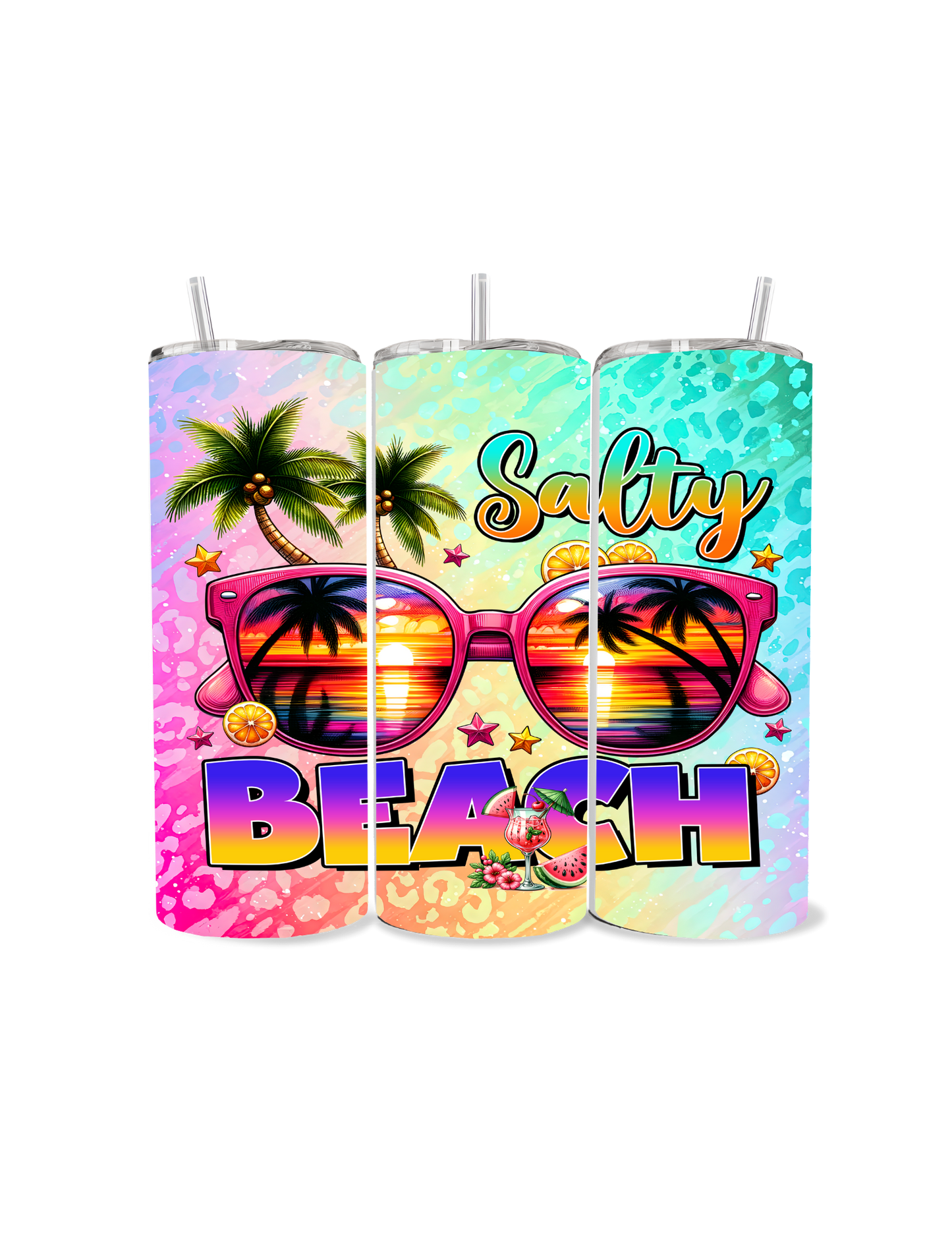 Salty Beach Vibes Tumbler – Your Ultimate Summer Companion! 🌴🕶️☀️
